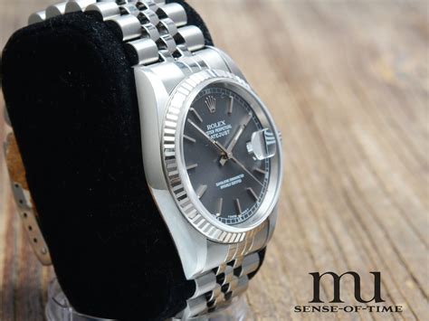 rolex datejust 36 graues zifferblatt